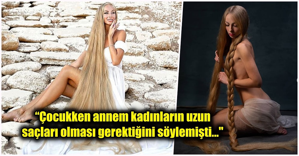 Beş Yaşından Bu Yana Saçlarını Hiç Kestirmeyen Gerçek Rapunzel: Alena Kravchenko