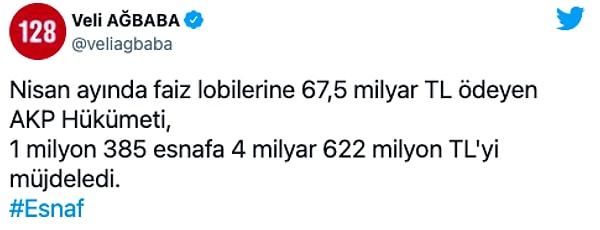 "Faiz lobilerine 67,5 milyar TL ödeyen AKP hükümeti"
