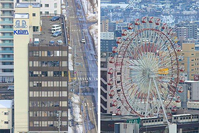 8. “Japonya’da binaların çatısında otopark veya dönme dolap görmek mümkün.”