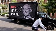 ABD'de İlginç Anlar: Milyonerler Jeff Bezos'u Evinin Önünde Protesto Etti