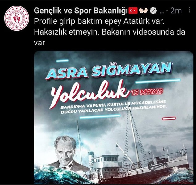 Ancak gelen tepkileri savuşturmak için muhtemelen sahte bir hesapla cevap verilmek istendi ama hesaplar karıştırıldı ve şu görüntü ortaya çıktı.