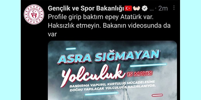 Troll Hesap Yerine Gençlik ve Spor Bakanlığı Hesabından Yapılan Skandal Paylaşıma Tepki Yağdı