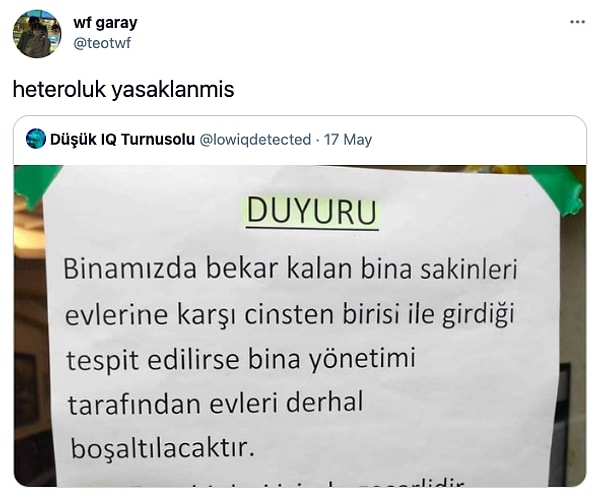 5. Dikkat edelim derhal evden atılacakmış. 😂