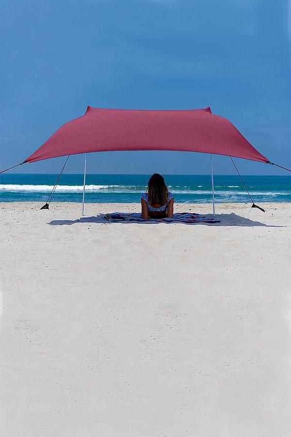 19. Şemsiye yerine daha pratik bir çözüm arayanların tercihi olan gölgelik tenteler, piknik ve plajda kullanım için harika.