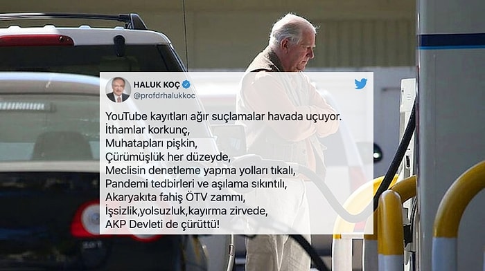 Akaryakıta Yapılan Fahiş ÖTV Zamları Sosyal Medyanın Gündeminde