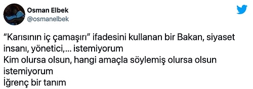 Soylu'nun 'Karısının İç Çamaşırı' Sözlerine Sosyal Medyadan Tepki Yağdı