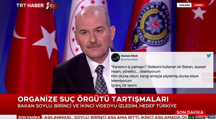 Soylu'nun 'Karısının İç Çamaşırı' Sözlerine Sosyal Medyadan Tepki Yağdı