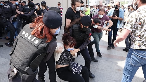 Taksim'deki İsrail Protestosunda 15 Gözaltı