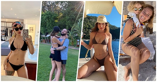 Güneşin Sıcaklığını Hisseder Hissetmez Serin Sulara Atılarak Tatil Hasretimizi Hareketlendiren Ünlüler