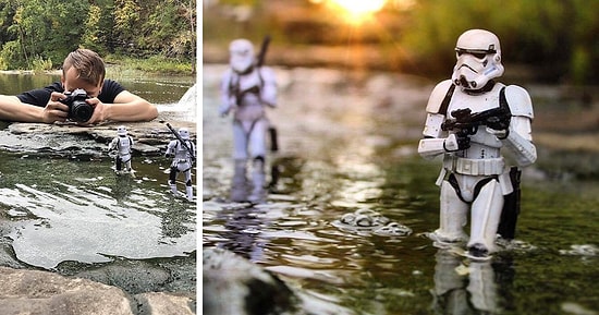 15 лучших работ и снимков за кадром от фотографа, который снимает эпические боевые сцены "Звездных войн" с помощью игрушек