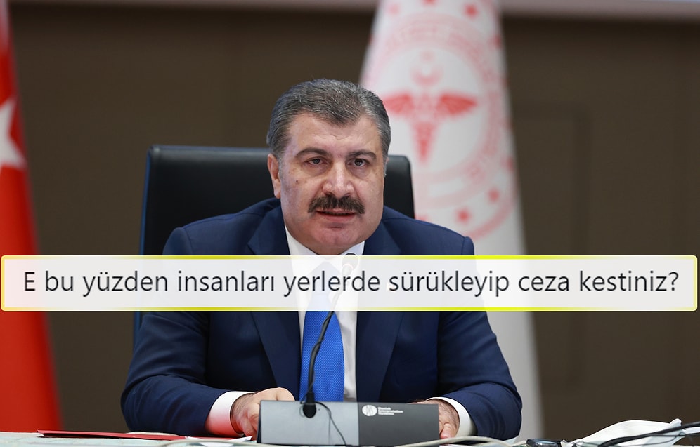 'Yanınızda Kimse Yoksa Maske Takmanız Gerekmiyor' Diyen Koca'ya Tepkiler: 'Bundan Polisin Haberi Var mı?'