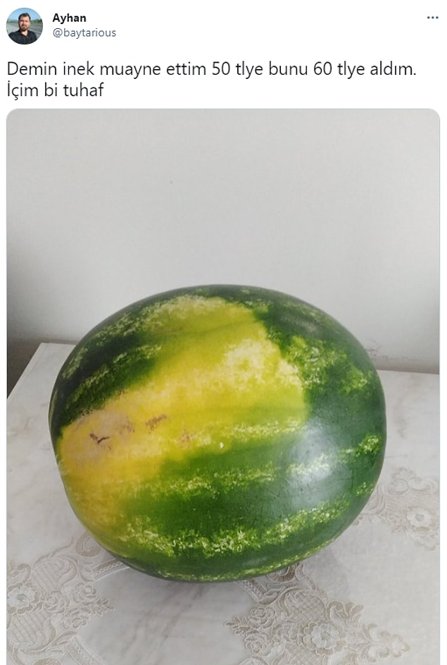 3. Ama karpuz da güzel gibi şimdi.