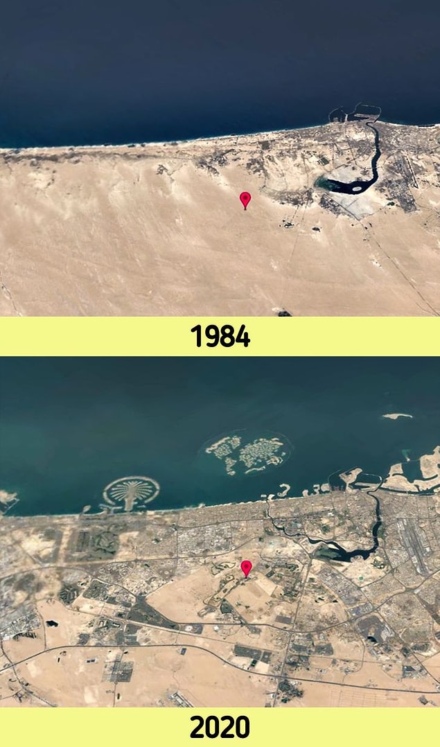 1. Haritada yeni adalar ortaya çıktı: Dubai'nin Palmiye Adaları