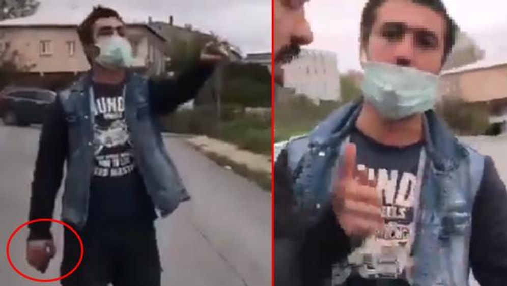 Köpeklere Taş Atan Erkek ile O Köpekleri Besleyen Kadın Tartıştı: 'İstediğin Yere Şikayet Et'