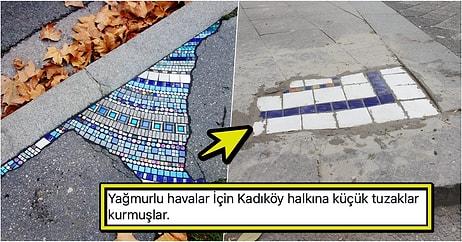 Fransa'daki Sokak Çukurları İçin Yapılan Mozaik Çalışmasını Örnek Alan Kadıköy Belediyesi Asfalta Şükrettirdi