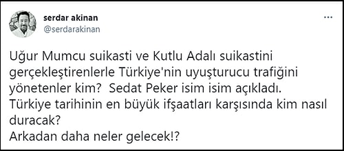 Sedat Peker'in Yeni İddiaları İçin Sosyal Medyada Ne Dediler?