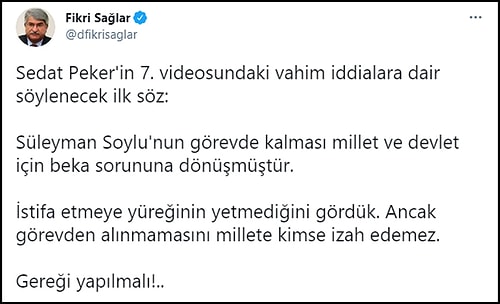 Sedat Peker'in Yeni İddiaları İçin Sosyal Medyada Ne Dediler?