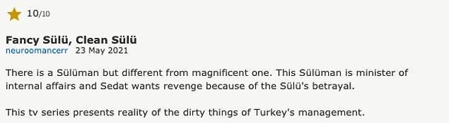 'Süslü Sülü, temiz Sülü'