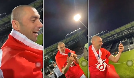 Burak Yılmaz, Lille ile Şampiyon Olduktan Sonra Annesini Aradı: 'Annecim Bak Şampiyon Olduk'