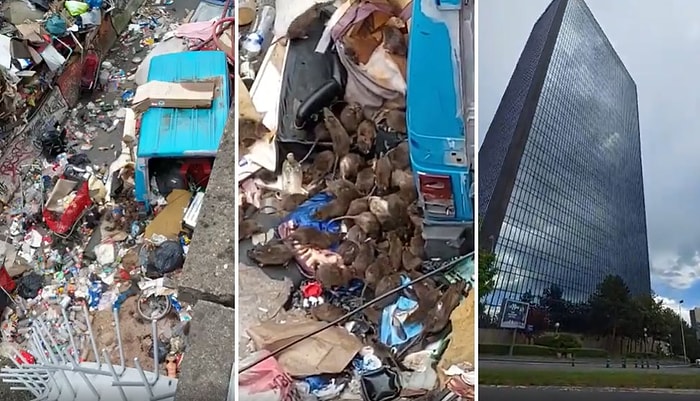 Paris'te Şehrin Merkezinde Bir Köprünün Altında Kaydedilen Dikkat Çekici Kirlilik Görüntüsü