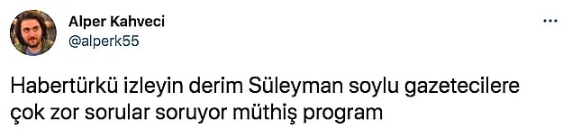 Ayrıca izleyicinin pek tatmin olmadığı programda Soylu, gazetecilerin soru sormasına çok fazla müsaade etmedi. Bu da haliyle insanların tepki göstermesine neden oldu.
