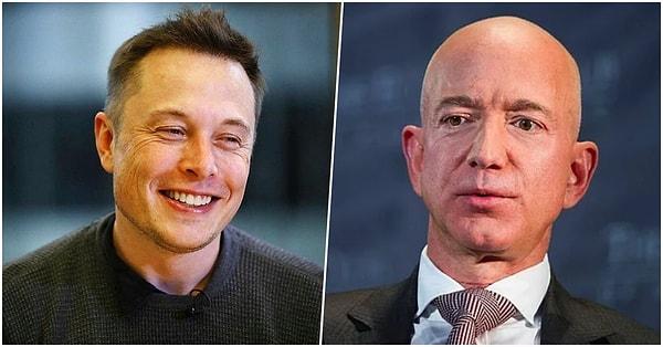 Birincilik yarışı uzun zamandır Jeff Bezos ve Elon Musk arasında geçiyordu.
