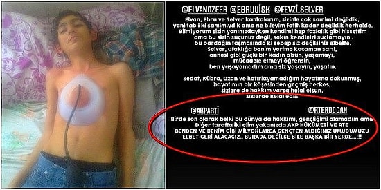 İntihar Eden 24 Yaşındaki Gencin AKP'ye ve Tayyip Erdoğan'a İsyan Ettiği Sosyal Medya Paylaşımı