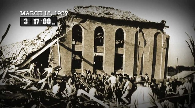 3. 18 Mart 1937'de New London Texas'taki Consolidated School'da bodrum katında meydana gelen doğal gaz patlaması 56 km öteden hissedilmiştir.