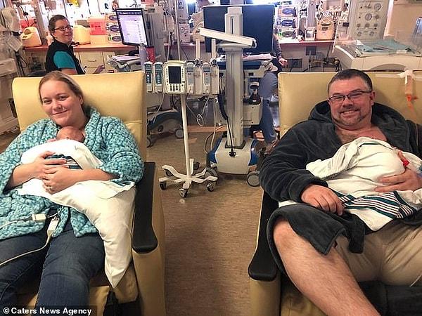 33 yaşındaki Kaylie DeShane, ilk çocuğunu 28 Aralık 2019'da, diğer ikisini 2 Ocak 2020'de New York'da doğurarak, üçüzlerini farklı onlu yıllarda doğurmuş oldu.