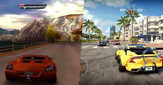 6. Gamer gezegeninin vazgeçilmezlerden biri olan Need for Speed serisinin grafiklerindeki değişim gözlerinizi kamaştırabilir.