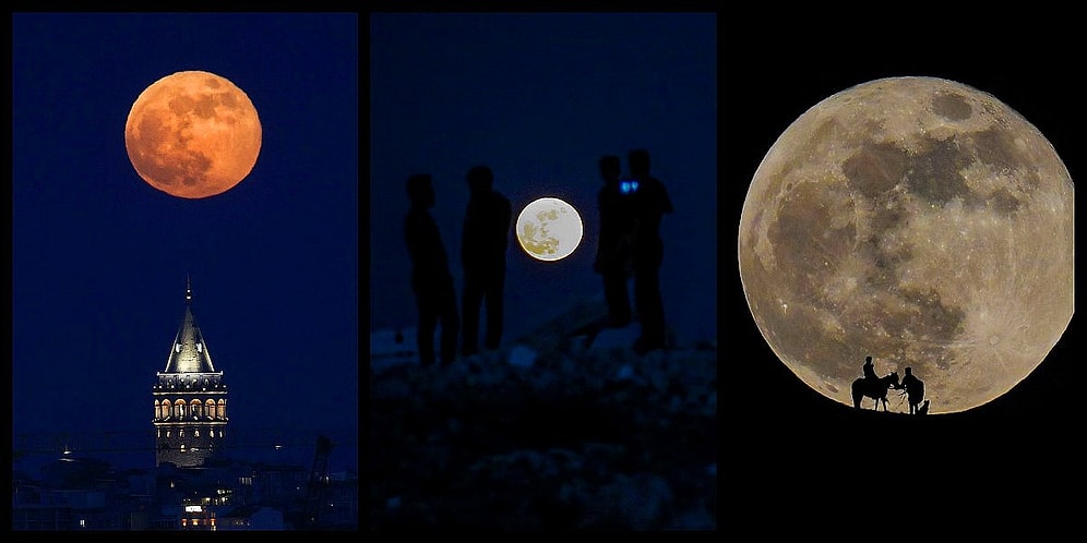 Süper Çiçek Kanlı Ay Tutulması'nın Ülkemizden ve Dünyanın Çeşitli Yerlerinden Harika Fotoğrafları