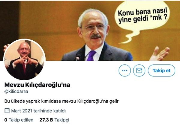 Twitter'da bulunan "Mevzu Kılıçdaroğlu'na" isimli hesap da Kemal Kılıçdaroğlu'na bağlanan yorumları toplamış. Önce gerçeklerini, sonra gerçeğe daha çok benzeyen komiklerini sizler için derledik.