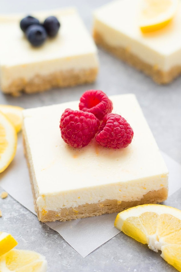 8. Yoğurtlu Limonlu Cheesecake Tarifi: