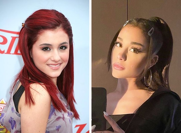 3. Ariana Grande (2009 vs 2021)