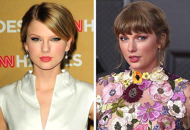 15. Taylor Swift (2008 vs 2021)