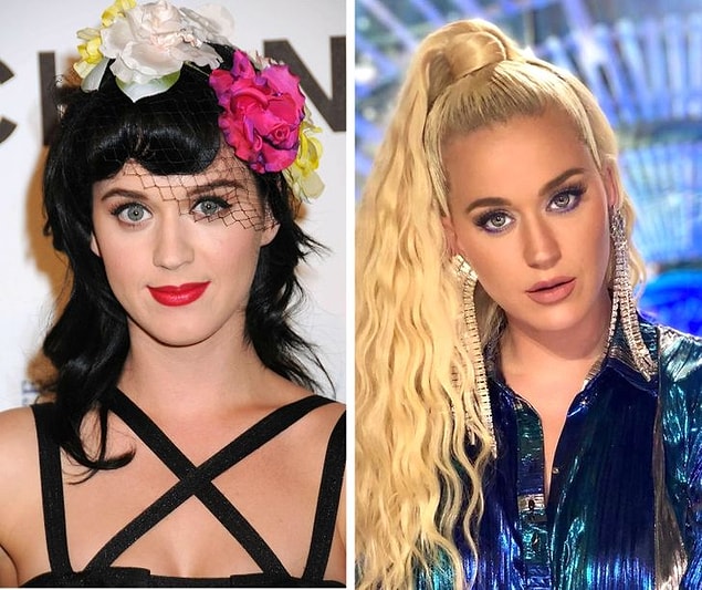 21. Katy Perry (2008 vs 2020)