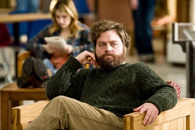 9. Zach Galifianakis ünlü olmanın "boktan bir şey" olduğunu söyledi.