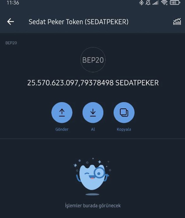 Binance Smart Chain ağında yer alan token, TrustWallet gibi cüzdanlarda tutulabiliyor.