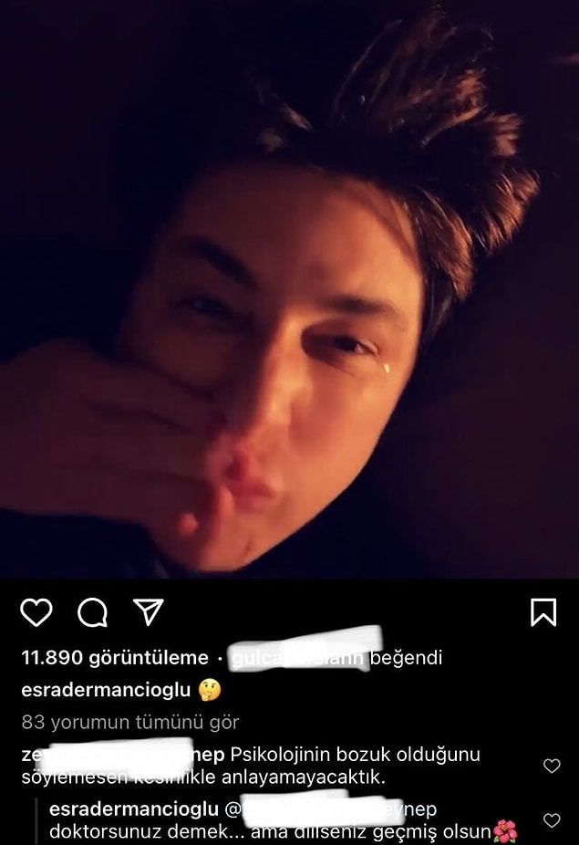 Sonrasında da kendisine gelen bir yoruma şöyle cevap verdi: