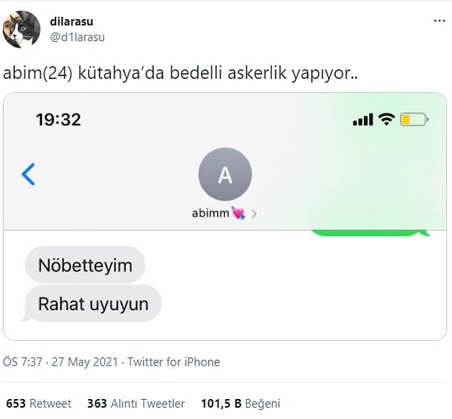 5. Sabah da "Koğuş kalk!" mesajı atıyordur kesin.