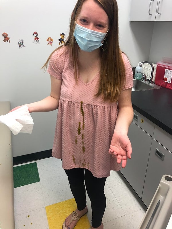 9. «Воспоминание о первом визите моего ребенка к врачу».