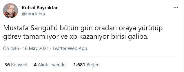 13. Bu kadar çok yürüyüşün başka bir anlamı olamaz bu arada...