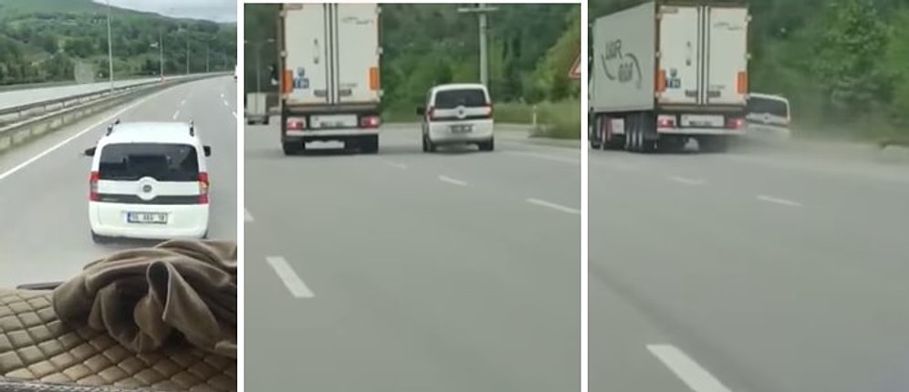 Ağzımız Açık İzledik: Bir Araç ile TIR Arasında 'Yol Vermeme' Kavgasının Neden Olduğu Korkunç Kaza