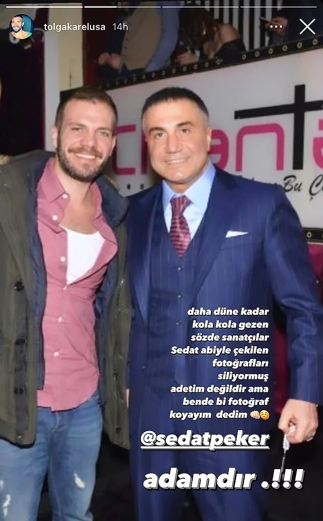 Tüm bunlar yaşanırken kimi ünlü isimler Peker'e destek vermiş ancak büyük bir çoğunluğu Peker ile olan fotoğraflarını kaldırmışlardı.