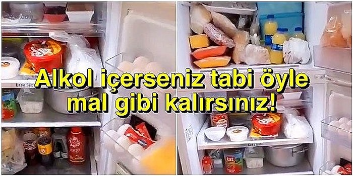 Babasının Boyacı Olduğunu Söyleyip Dolu Buzdolabını Göstererek "Ekonomik Kriz Yok" Diyen Genç Tepki Gördü