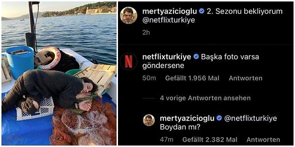 6. Mert Yazıcıoğlu'nun 'Aşk 101' dizisine atıfta bulunduğu paylaşımın ardından Netflix Türkiye hesabı yorum yaptı!