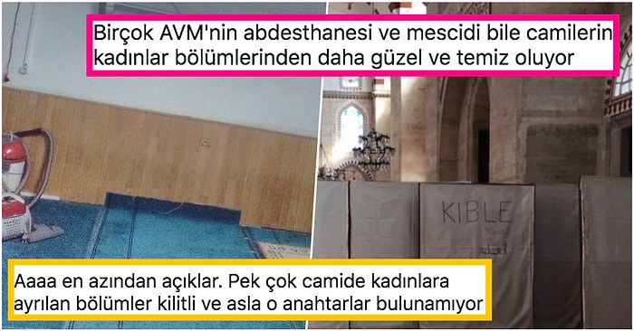 Camilerde Kadınlara ve Erkeklere Ayrılan Bölümlerin Arasındaki Devasa Fark Sosyal Medyanın Gündeminde!