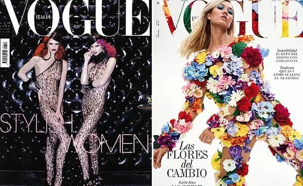 Aslında Kloss o kadar başarılı ki kendisi Vogue dergisine defalarca kez kapak oldu!