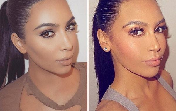 1. Dubaili influencer Sonia Ali'nin Kim Kardashian'a olan benzerliği doğal sanılıyor.