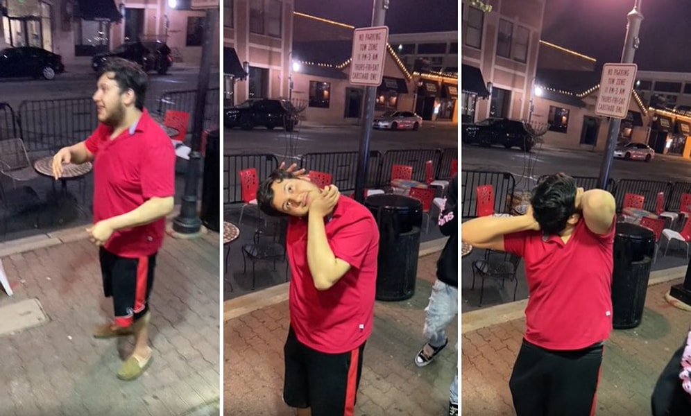 Kafasını 180 Derece Döndürebilen Adamın Bi' Acayip Görüntüleri